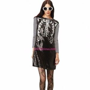 RODARTE FOR TARGET DRESS - BLACK SEQUIN SKELETON
